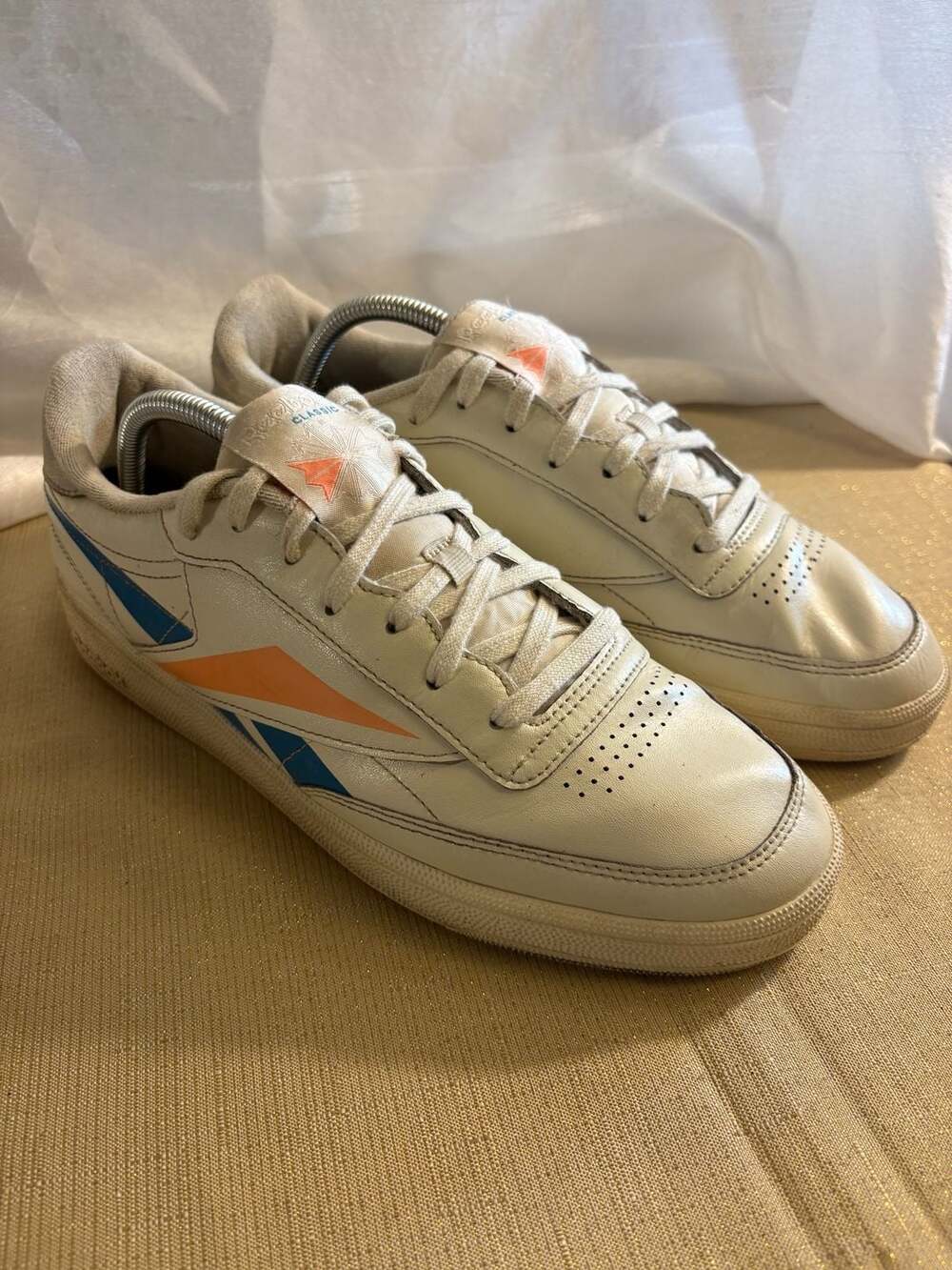 Reebok Club C Revenge White / Pump Orange / Seaport Teal Sneakers